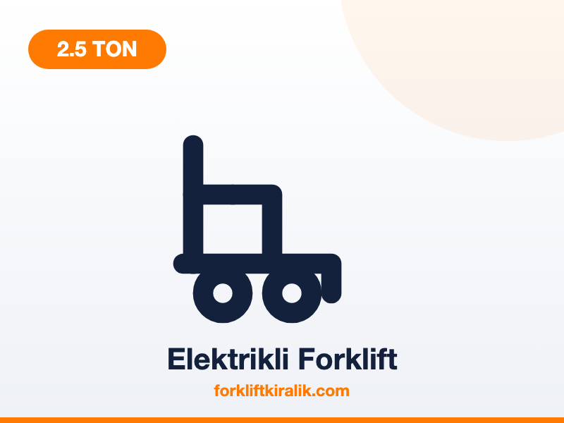 2.5 Ton Elektrikli Forklift 2.500 kg forklift